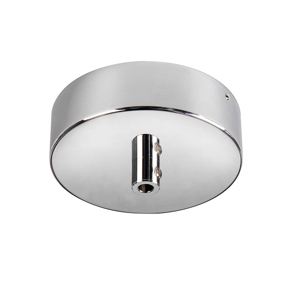 SLV 1004746 Fitu plafondplaat rond met trekontlasting chroom
