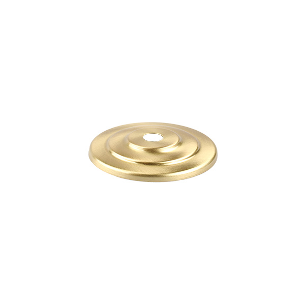 Firstlight afdekplaat getrapt messing geborsteld rond 65mm