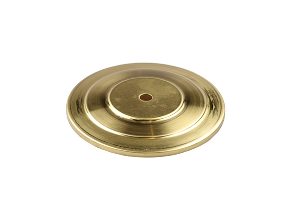 Firstlight afdekplaat getrapt messing onbehandeld rond 130mm