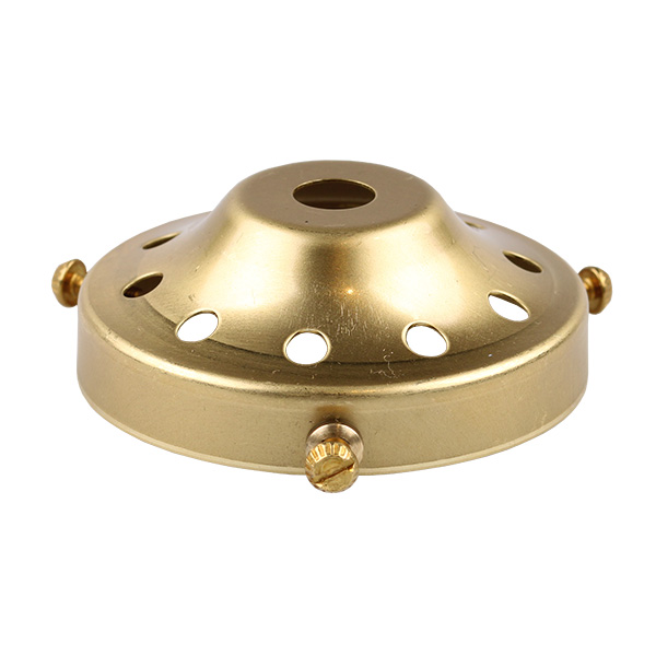 Firstlight glashouder messing diameter 61mm hoogte 25mm gat 10,5mm