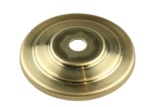 Firstlight afdekplaat getrapt messing onbehandeld rond 65mm