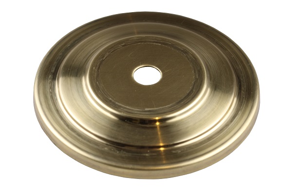 Firstlight afdekplaat getrapt messing onbehandeld rond 80mm