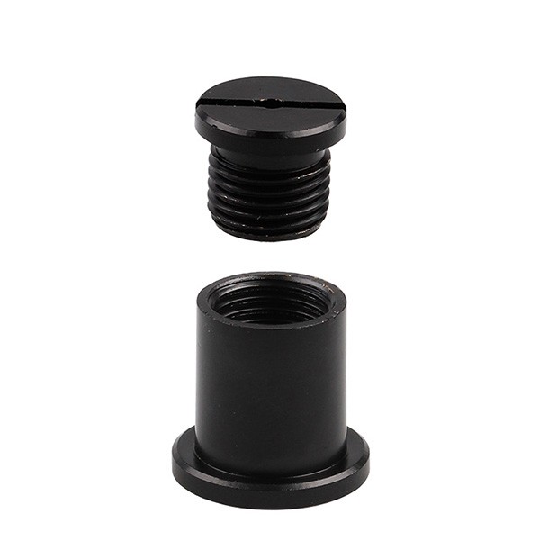 FL plafond montage bus M10x1 gat 2mm set zwart 
