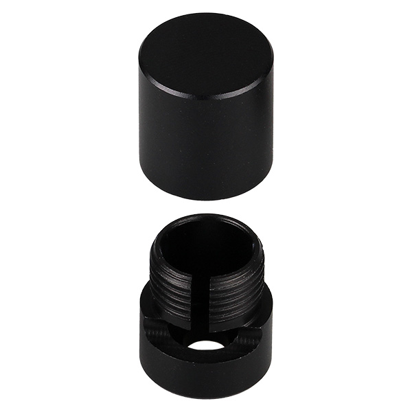 Firstlight support mural noir à fente pour fil d'acier Ø 1,5mm