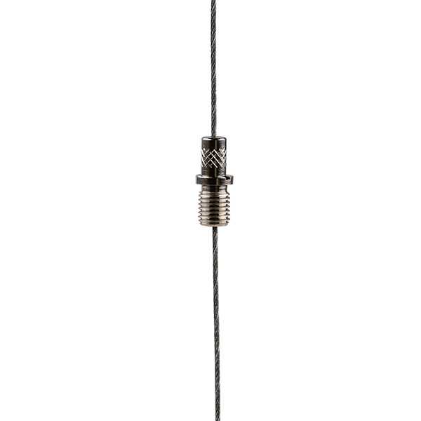 FL bloque-câble nickel M8x1 ext bride fente serrure fil d'acier 1,0-1,2mm
