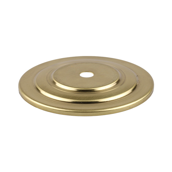 Firstlight afdekplaat getrapt messing onbehandeld rond 105mm