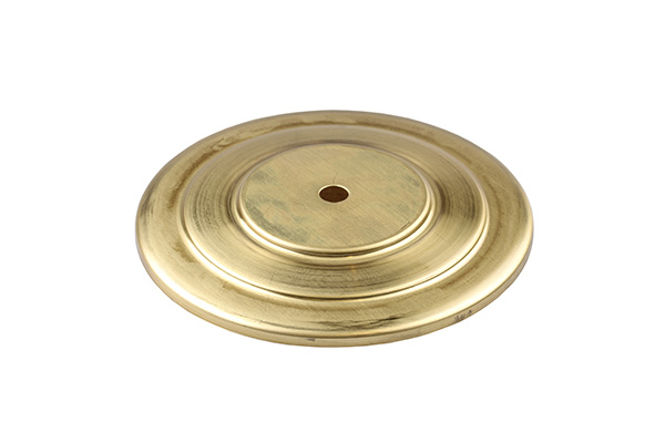 Firstlight afdekplaat getrapt messing onbehandeld rond 140mm