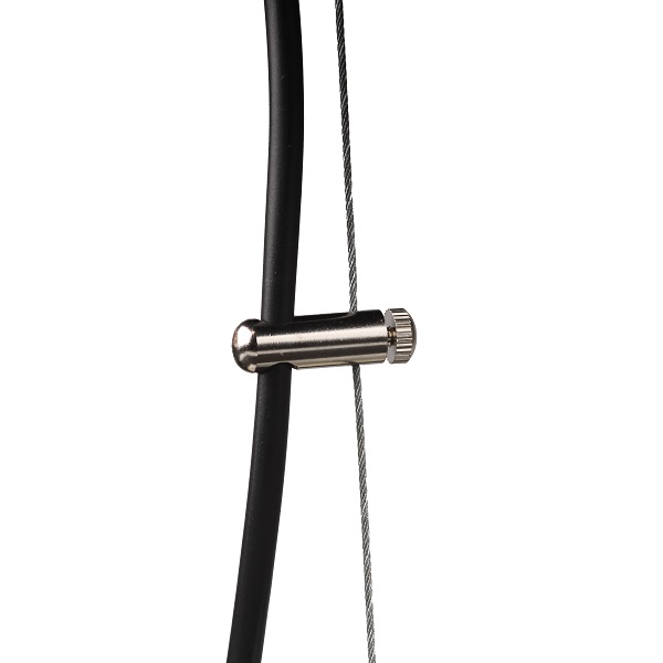 FL kabelklem voor staaldraad max. 2mm gat voor kabel 6,5mm vernikkeld