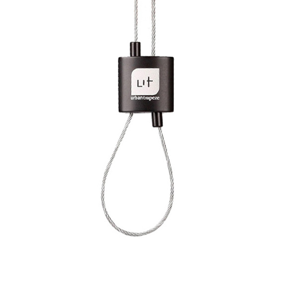 FL bloque-câble Urban Trapeze noir fil d'acier 1,5mm impression blanche