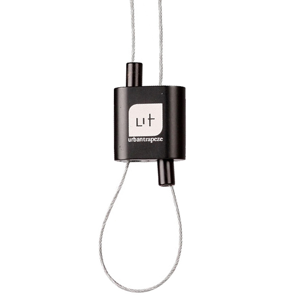 FL bloque-câble Urban Trapeze noir fil d'acier 3,0mm impression blanche