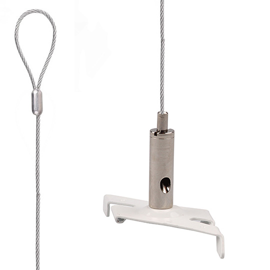 FL set TC 400NG grijs/nikkel voor Nordic Global 3f 1,5mm lus 3,0m