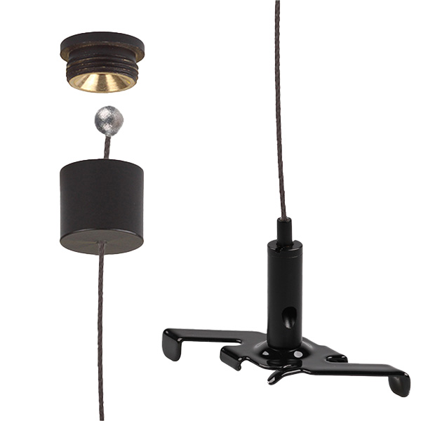 FL set TC 400UP zw/zw plaf.bus zw voor Unipro 3f 1,5mm zw 3,0m