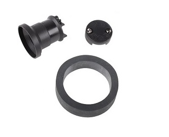 Vossloh Schwabe prikfitting thermoplast E27 maximaal 40W voor prikkabel 5x13mm compleet met afdichtring