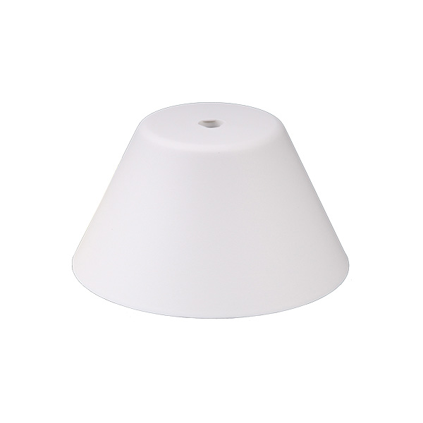 FL plafondkap kunststof taps groot met gat M10 voor trekontlasting wit