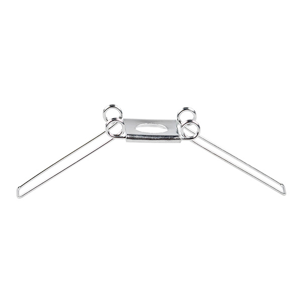 Veer met gat 10,5mm 2 voudig 90mm verzinkt