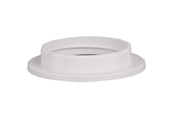Schroefring voor lamphouder E27 diameter 57mm hoogte 12mm wit
