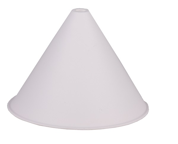 FL plafondkap kunststof met schroef wit
