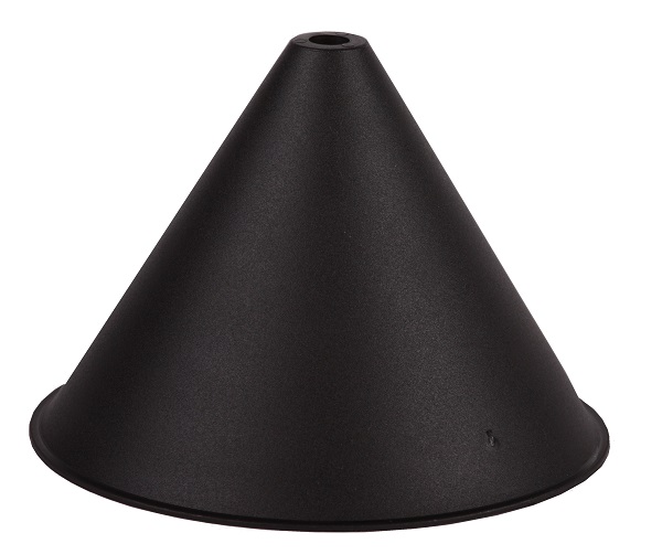 FL plafondkap kunststof met schroef zwart