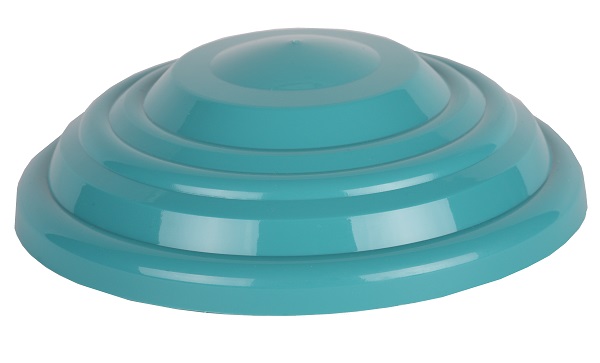 Zipdesign plafondkap kunststof groot turquoise voor 1 tot 7 snoeren