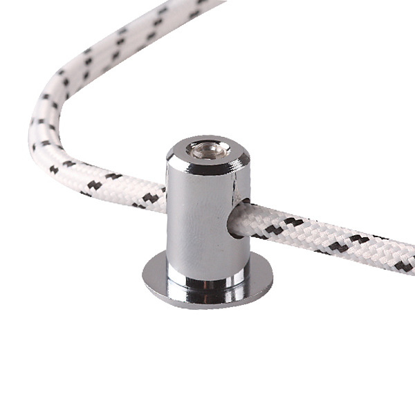 Aluminium steun voor stofkabel nikkel