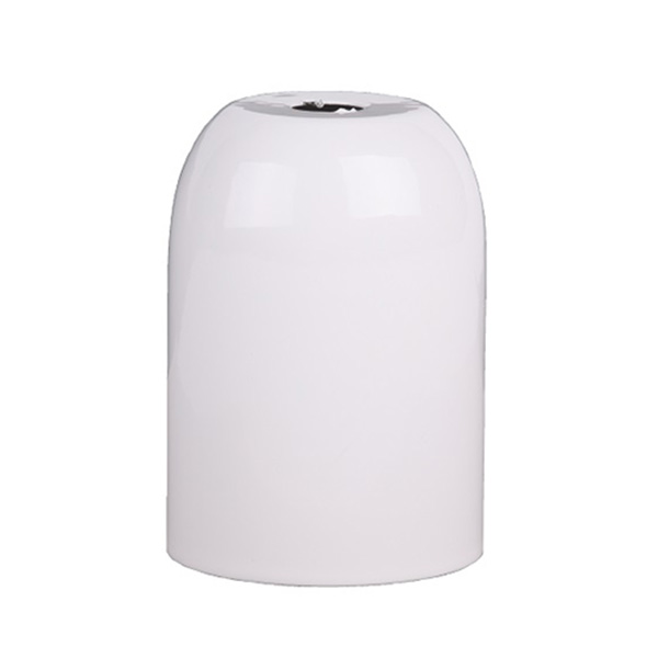 Firstlight kap staal voor E27 lamphouder 45x63mm wit glanzend