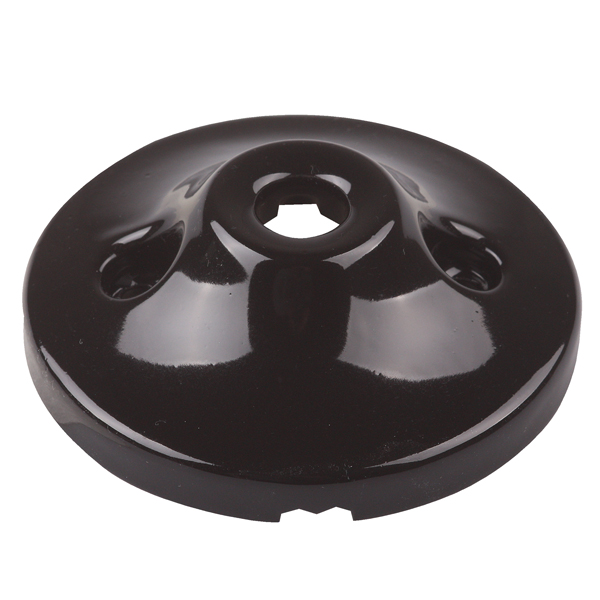 Firstlight plafondkap porselein 73mm gat 10,5mm zwart