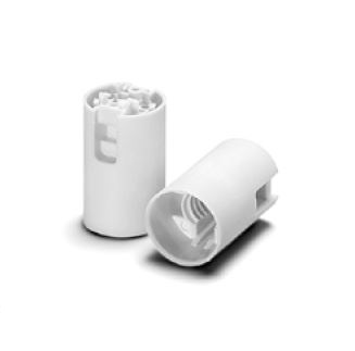 Vossloh 109384 mantel voor lamphouder E14 thermoplastisch snelmontage (tweedelig) glad wit