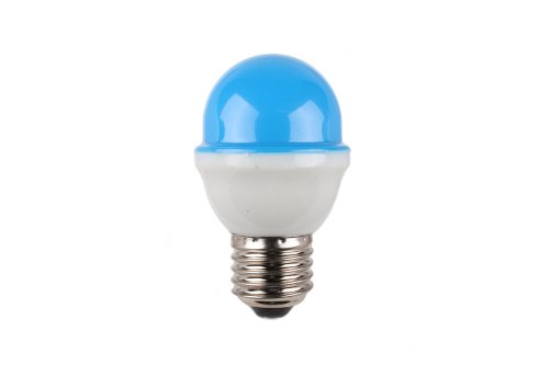 Tronix LED kogellamp 1W E27 230V IP44 heavy duty met acrylaat bol blauw niet dimbaar