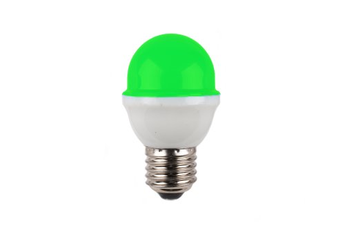 Tronix LED kogellamp 1W E27 230V IP44 heavy duty met acrylaat bol groen niet dimbaar