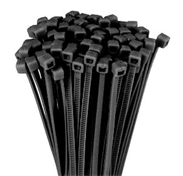 Bundelband 300x 4,8mm UV bestendig zwart /zakje 100