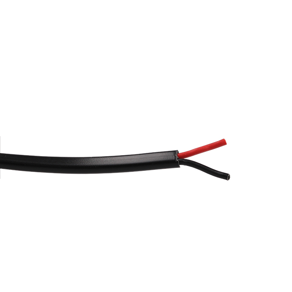 PVC UL listed 2x20 AWG plat rood/zwart tbv LED 300V 105°