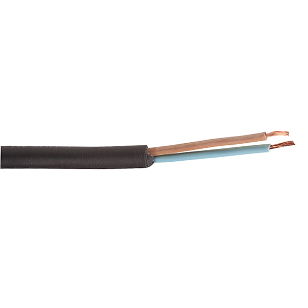 Pecso rubber kabel H05RR-F 2x0,75mm2 per rol 100m