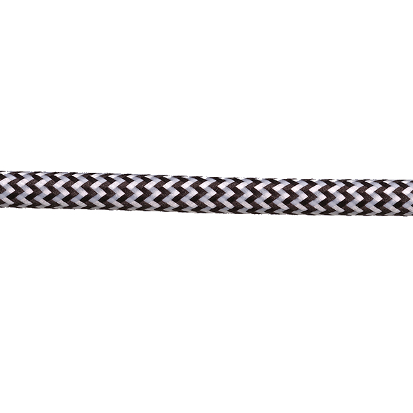 Firstlight stofkabel 3x0,75mm2 per rol van 50m zigzag wit zwart