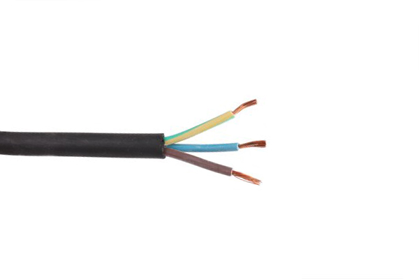 VMvL H05VV-F 3x2,5mm2 rond zwart per rol 100m