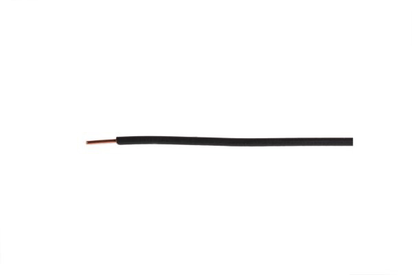 VD 0,75mm2 H05V2-U 90° massief zwart /m