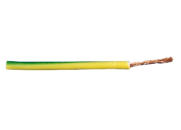 VD-S soepel montagesnoer H07V-K 4,0mm2 geel-groen /100m