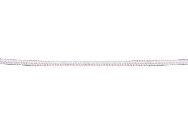 FL stofkabel 1x0,75mm2 mat per meter wit bruine binnenader