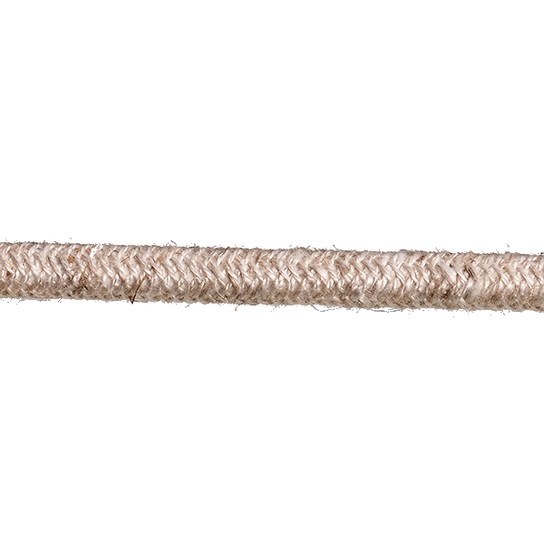 FL stofkabel 2x0,75mm2 per meter linnen (canvas) beige