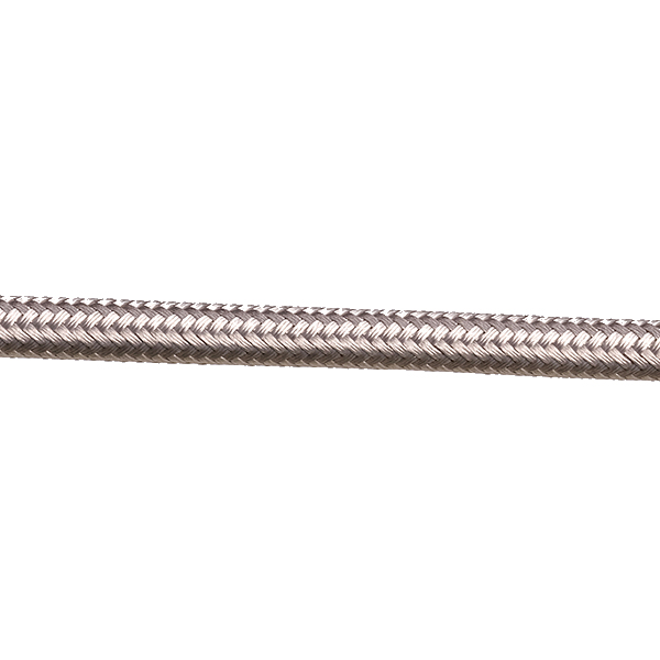 FL stofkabel 2x0,75mm2 per meter zilver