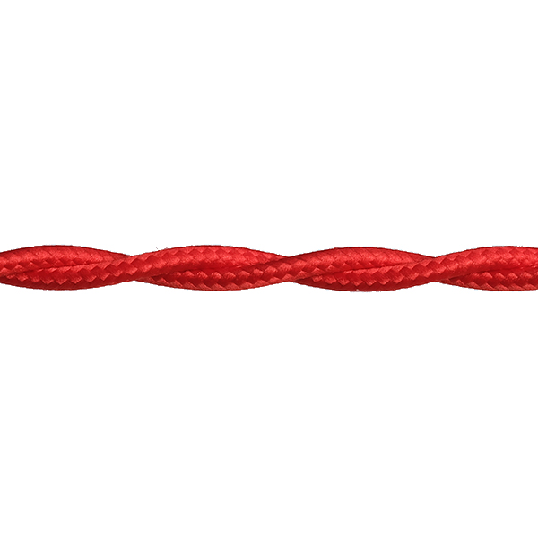 FL stofkabel gedraaid 3x0,75mm2 per rol 50m rood
