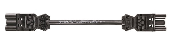 Wieland GST18-3 koppelsnoer 1,0m 3x2,5mm2 Eca zwart