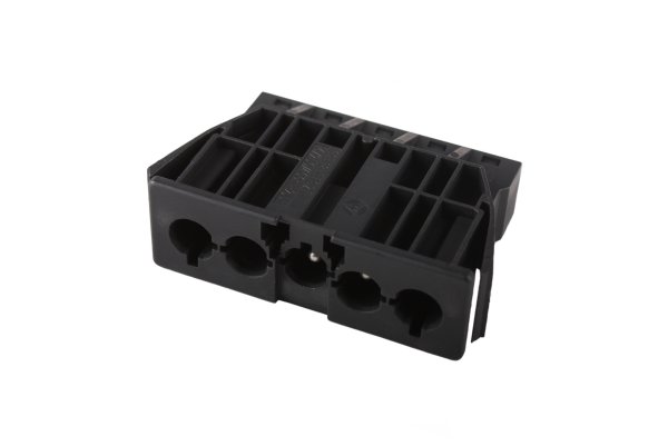 Wieland GST18-5 chassisdeel 5polig zwart male zonder vergrendeling