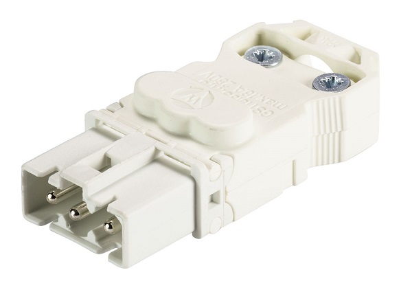 Wieland 91.922.3053.0 stekker male GST15I2S S1 ZR1W WS kleurcode wit wit 2 polig 16A 250V