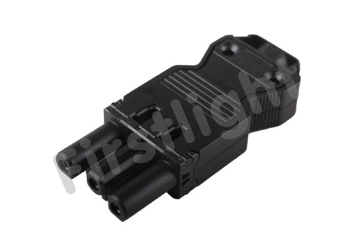 Wieland GST18-3 stekker schroef zwart female plat