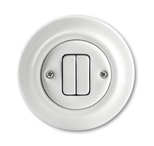 Busch&Jaeger Decento serieschakelaar inbouw porselein