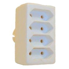 Euro verdeelstekker 4 voudig