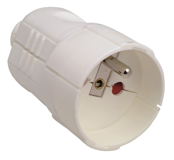 N&L contrastekker met penaarde en kinderbeveiliging België en Frankrijk wit