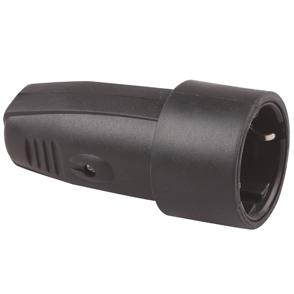 HK contrastekker PVC met tule en randaarde zwart