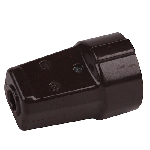 Kaiser contrastekker duroplast met randaarde bruin (bakeliet look)