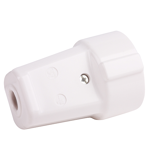 Kaiser contrastekker duroplast met randaarde zuiver wit (bakeliet look)